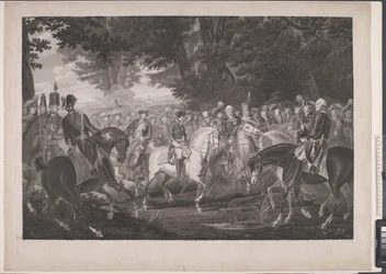 Frederik d. Store reitet nach einer Revue in Potsdam nach Hause