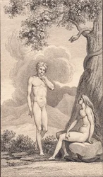 Illustration zu Johannes Ewald "Adam und Eva". IV