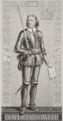 Oliver Cromwell (1599-1658) aus 
