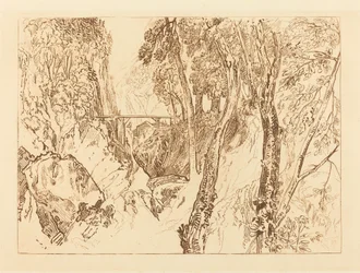 Mühle in der Nähe der Grande Chartreuse, veröffentlicht 1816