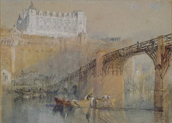Das Schloss von Amboise, ca. 1830