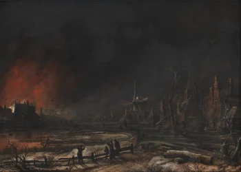 Eine Schweizer Landschaft mit dem Berg Wetterhorn