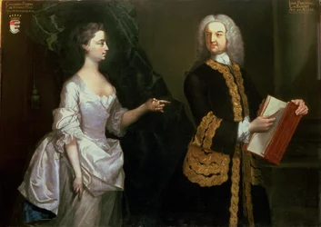 Eine Gruppenporträt von John Perceval, 1. Earl of Egmont