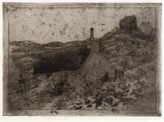 Fischerhütte auf dem Hügel - Isle of Man