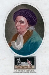 Leonhard Euler, Schweizer Mathematiker und Physiker des 18. Jahrhunderts, 1804