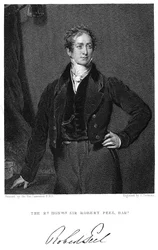 Robert Peel, britischer Staatsmann des 19. Jahrhunderts