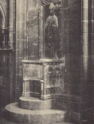 Bischofssitz in der Kathedrale von Barcelona