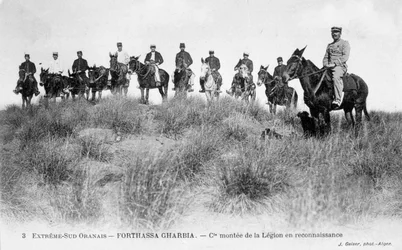 Französische Fremdenlegion-Kavallerie, Forthassa Gharbia, Algerien, ca. 1905