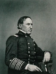 David Glasgow Farragut (1801-70), graviert nach einem Foto von William G. Jackman (fl. ca. 1840-60)