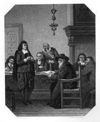 Benedict Spinoza, niederländischer Philosoph des 17. Jahrhunderts, ca. 1870