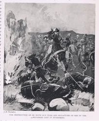 Die Zerstörung von De Wets Geschützteam und die Rückeroberung eines der bei Stormberg verlorenen 15-Pfünder