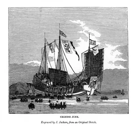 Chinesische Dschunke, 1843