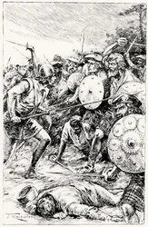 Die Gordons gut, in englischem Blut tränkten sie ihre Hosen und Schuhe