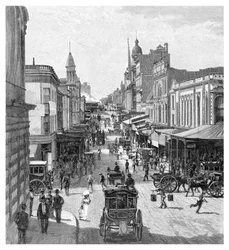 King Street, Sydney, New South Wales, Australien, 1886