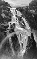Die Barron Falls bei Cairns, Queensland, Australien, 1886