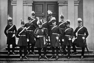 Lord Wolseley und der Stab in Irland, 1896
