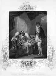 Heinrich IV tadelt Prinz Heinrich, 19. Jahrhundert