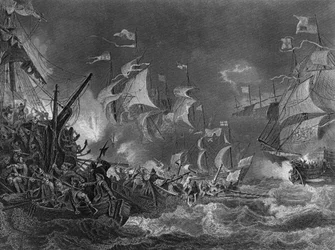 Die Niederlage der spanischen Armada, 1588