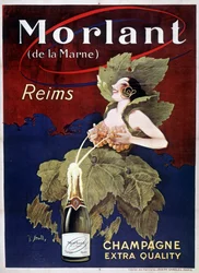 Plakat für Champagner Morlant, von J. Stall, 20. Jahrhundert