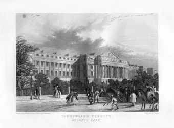 Cumberland Terrace, Regents Park, London, 19. Jahrhundert