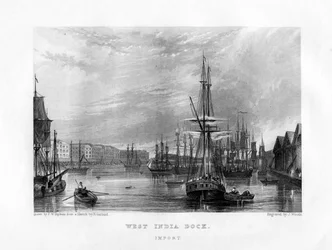 West India Dock, London, 19. Jahrhundert