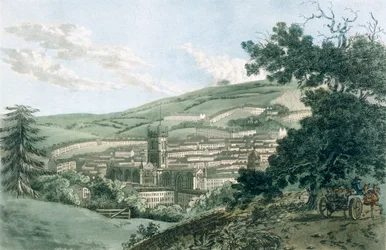 Bath, von der Privatstraße, die zu Prior Park führt, aus 