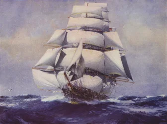 Klipperschiff Lightning in voller Fahrt