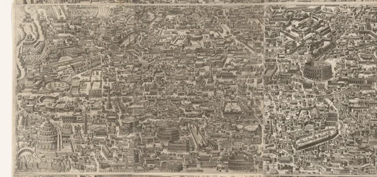 Stadtplan von Rom zur Zeit des Kaisers Augustus (mittleres Blatt)
