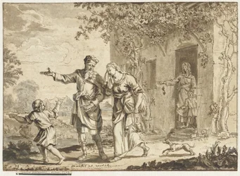 Abraham vertreibt Hagar und Ismael