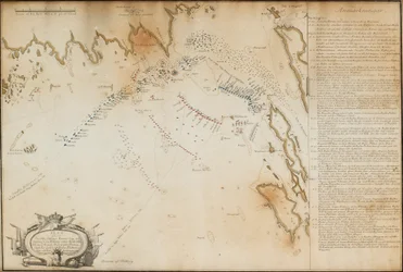 Die Schlacht von Viborg Bay, 1790 Karte, 1790