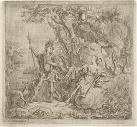 Venus versucht Adonis von der Jagd abzuhalten