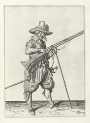 Musketier auf Wache, um 1600