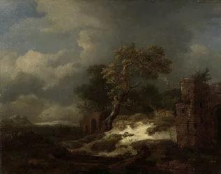 Landschaft mit Ruinen