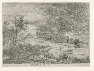 Landschaft mit einem Bauernhof