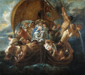 Die Heilige Familie in einem Boot, 1652
