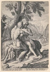 Herkules und Dejanira, aus einer Serie der Liebesgeschichten der Götter