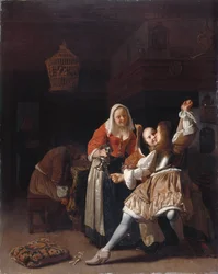 Der umarmende Kavalier, ca. 1660-65
