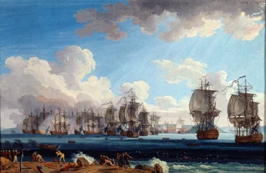 Die Seeschlacht von Chesma am 5. Juli 1770, 18. Jahrhundert
