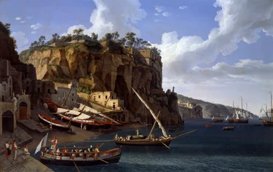 Blick auf die kleine Marina in Sorrent