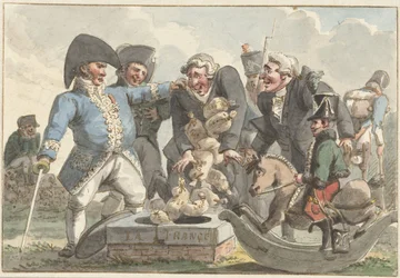 Karikatur über die Tiercering von 1810