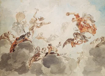 Entwurf für eine Decke im Hudde-Haus, Den Haag