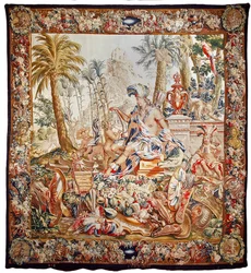 Wandteppich von Amerika, Ende des 17. Jahrhunderts