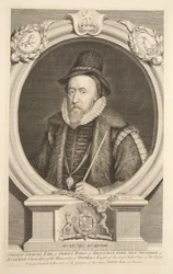 Porträt von Thomas Sackville, Earl of Dorset, Baron von Buckhurst, Illustration aus 