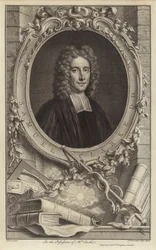 Samuel Clarke, englischer Philosoph und Geistlicher (Stich)