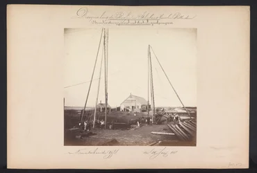 Unteres Pumpwerk mit Zentrifugalpumpen / Nieuwerkerk aan den IJssel den 15. Juni 1868