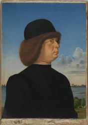 Porträt von Alvise Contarini(?); (verso) Ein angebundener Rehbock