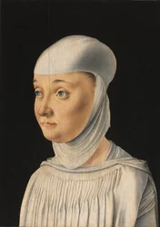 Porträt einer Frau, möglicherweise eine Novizin von San Secondo, um 1490