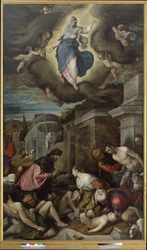 St. Roch besucht die Pestopfer, ca. 1575