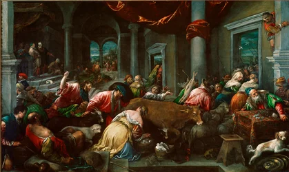 Die Reinigung des Tempels oder Christus vertreibt die Händler aus dem Tempel