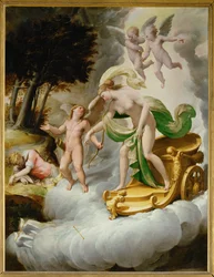 Venus von Amor zum toten Adonis geführt